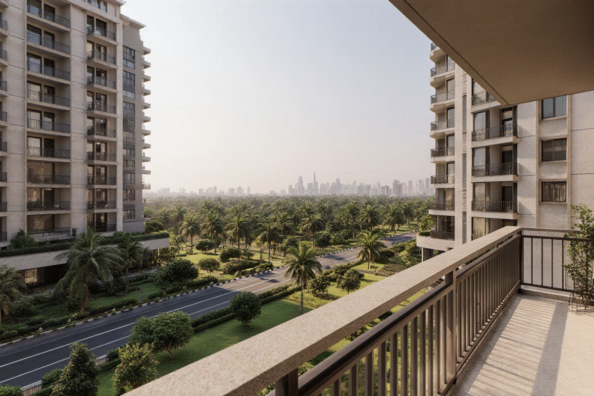 Prime location view of Arvind Smartspaces Thane
